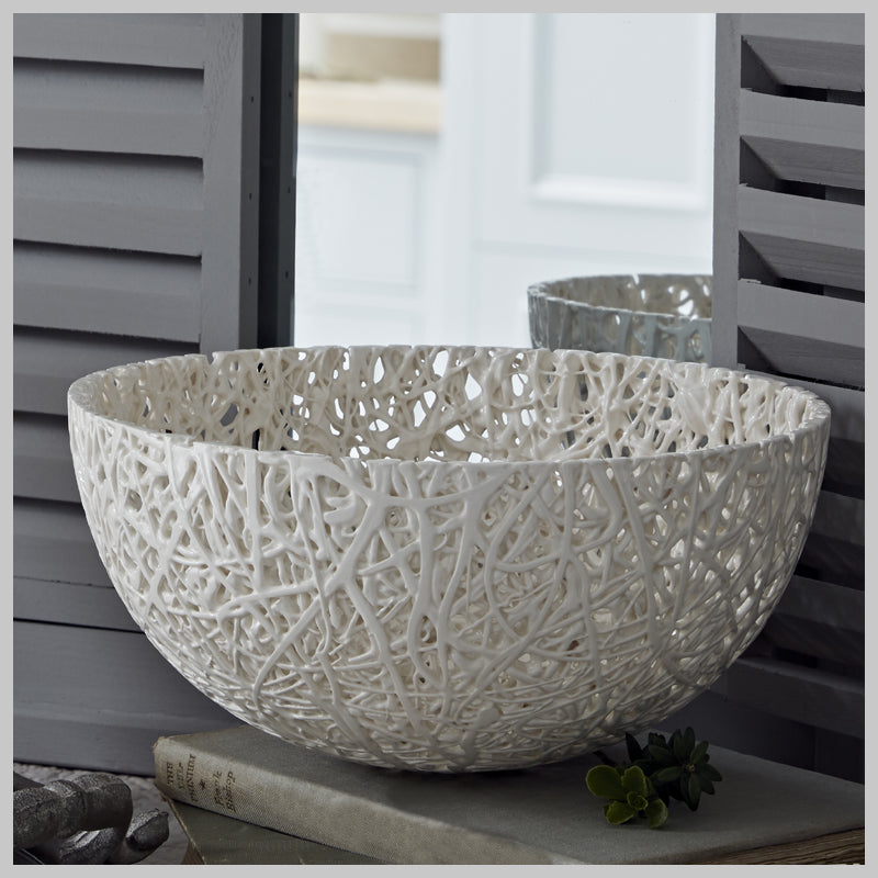 Tangled Web Extra Large Decorative Bowl - Timea Sido Contemporary ...