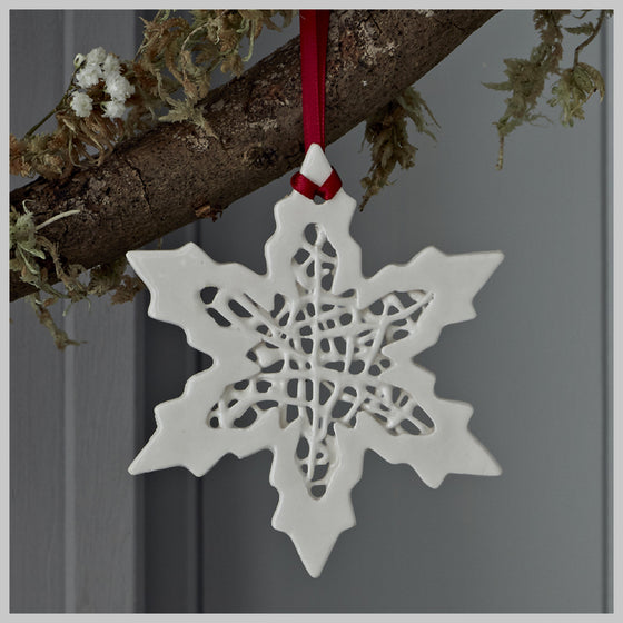 Tangled Snowflake Hanging Decoration